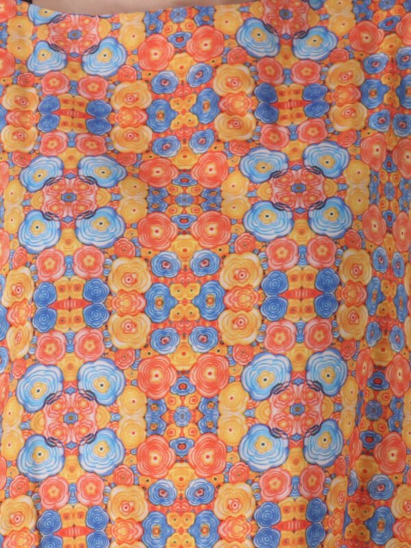 Kaftan Dress Blossom Designer Print D-4 hazelglow