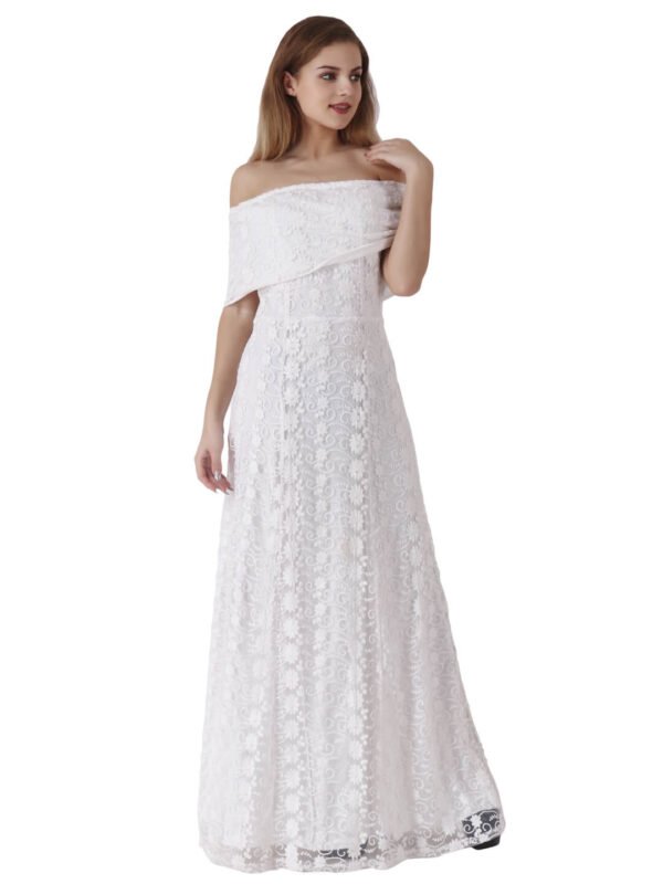 Bohemian Style Off Shoulder Bridesmaid Dress hazelglow