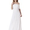 Bohemian Style Off Shoulder Bridesmaid Dress hazelglow