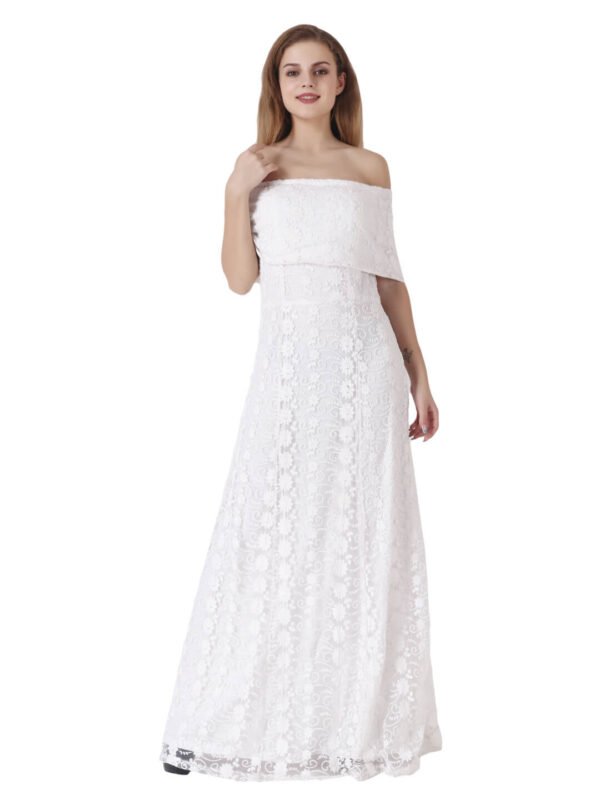 Bohemian Style Off Shoulder Bridesmaid Dress hazelglow