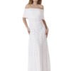 Bohemian Style Off Shoulder Bridesmaid Dress,