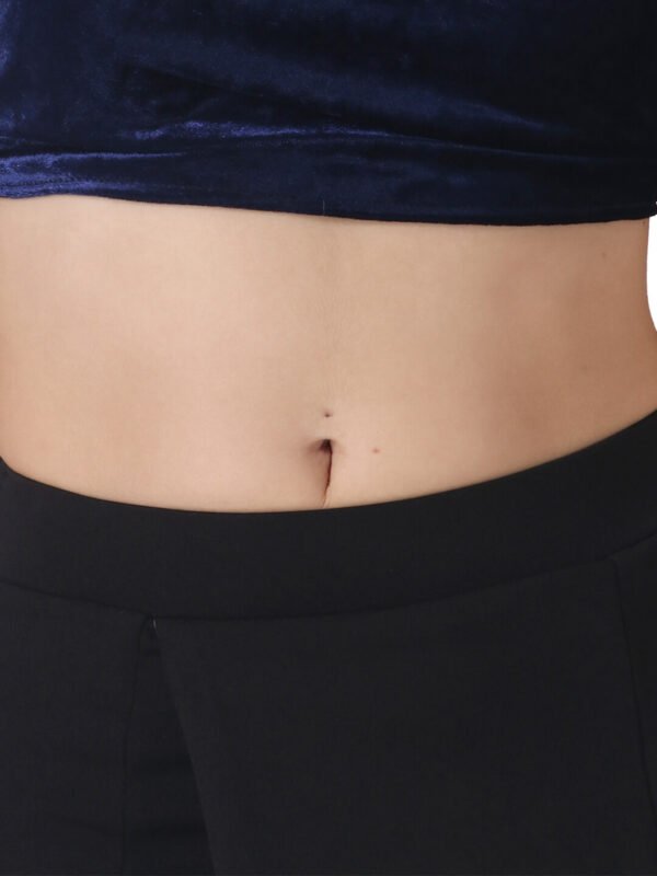 Front Overlap Panel Skirt Dual Color hazelglow 06 Buy Black Skirts for Women Front Overlap Panel hazelglow D1