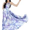 Spagetti Flare Dress Cloud Nine Print Lady hazelglow Dance D-2