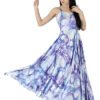 Spagetti Flare Dress Cloud Nine Print Lady hazelglow Dance D-2