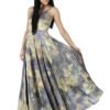 Lady hazelglow Flaunt Canvas Art Foliage Yellow Print by hazelglow D-1 04 Spaghetti Flare Dress Foliage Yellow Print Lady hazelglow Dance D-1