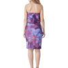 Off Shoulder Dress Party Wear Ruffel Foliage Blue Designer hazelglow