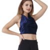 Crop Cowl Neck Top,