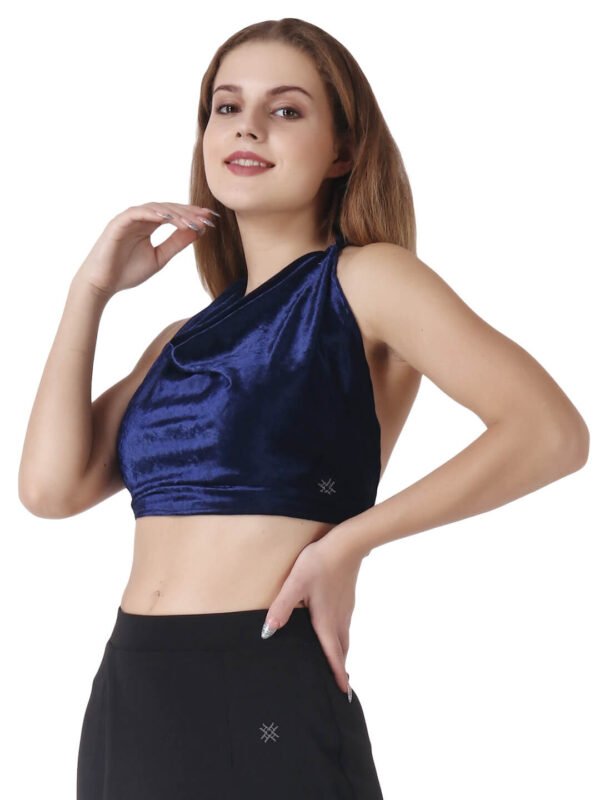 Crop Cowl Neck Top Sexy Look by hazelglow