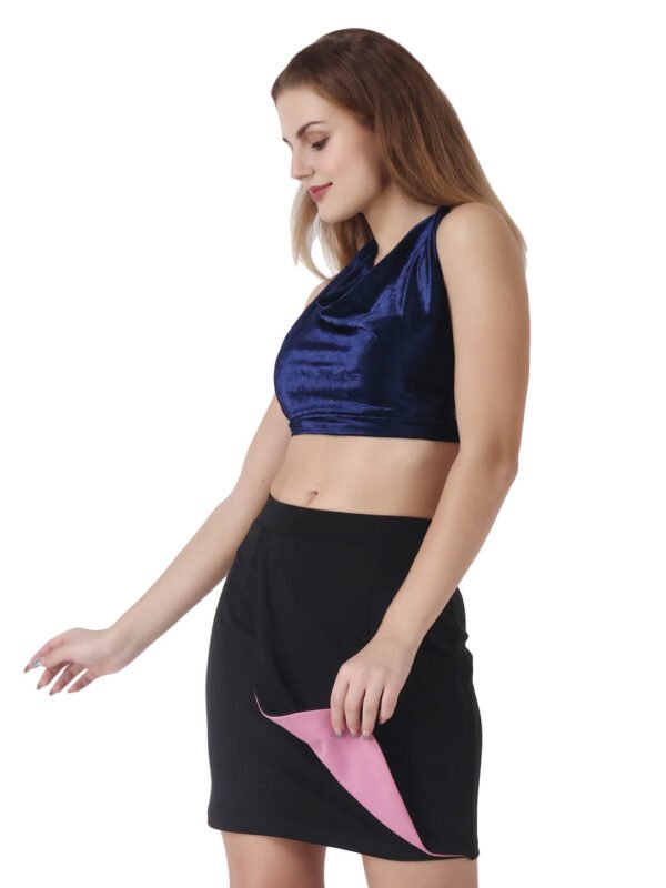 Crop Cowl Neck Top Sexy Look by hazelglow