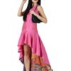 Fit and Flare High Low Party Dress