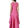 Fit and Flare High Low Party Dress Voyage Designer Print hazelglow