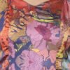 Spaghetti Strap Heart Shape Sheath Dress Designer Print Voyage hazelglow